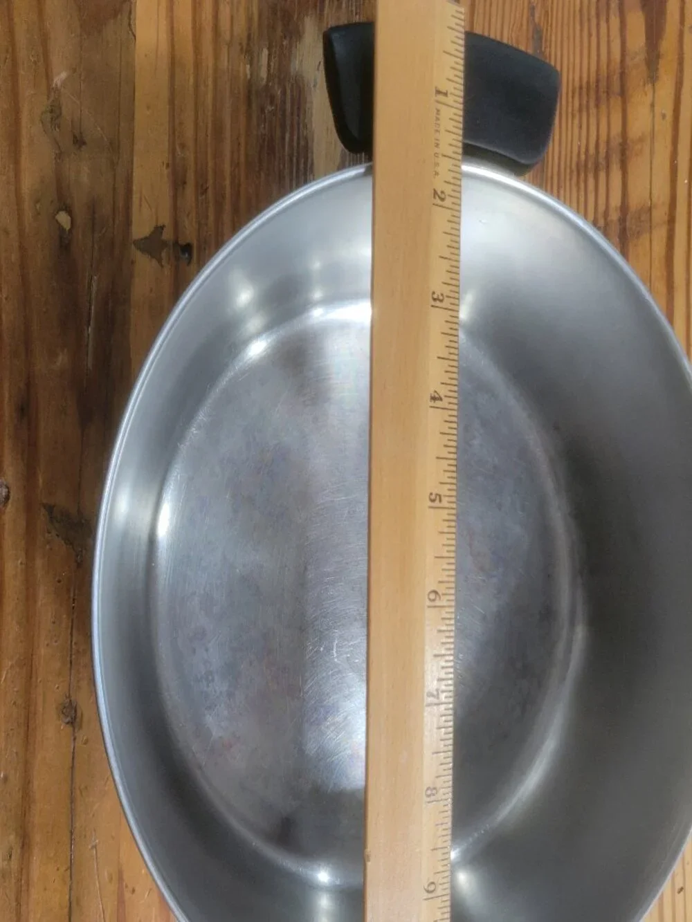 Revere Ware 1801 Stock Pot 4 Qt Copper Bottom Stainless Steel 2363973 with Lid